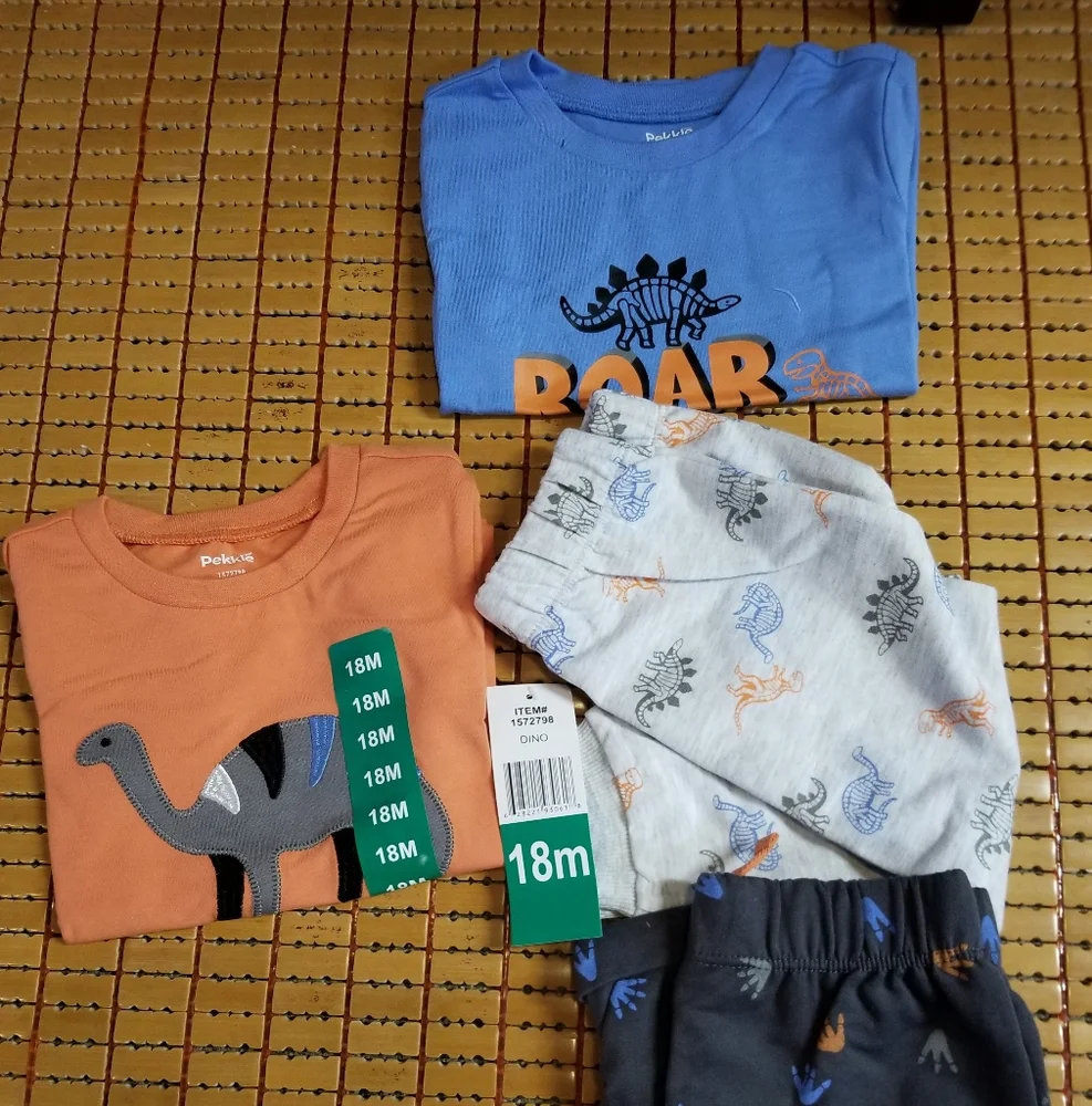 Peckkles matching set baby shorts pants shirts 18m nwt